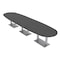 Skutchi Designs 45 in W, 165.75 in L, 29 in H, Engineered Wood Top, Grey HAR-BOVL-46X168-DOU-ASIANNIGHT - alternate 1